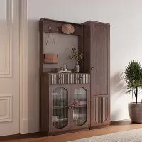 tủ giày dép thiết kế hiện đại và kèm theo giá treo đồ nhỏ